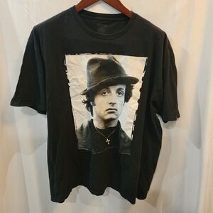Rocky BALBOA tshirt Rocky II Sly Stallone Fedora Cross MGM Indie Sleaze Gritty